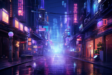 night city street