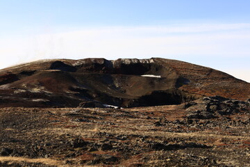 View on a mountain in the Austurland region of Iceland