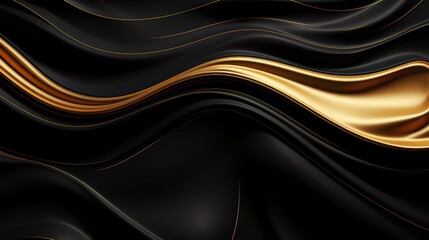 abstract black metallic gold 3d background