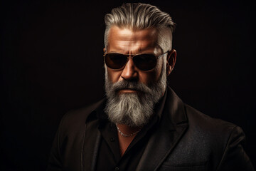Obraz premium Generative AI picture of secret agent spy person modern film style killer detective soldier