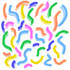 set of colorful 3d background and seamless pattern 