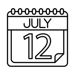 July Icon Design
