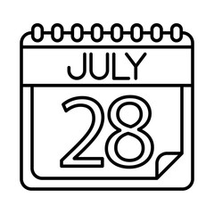 July Icon Design
