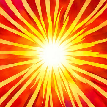 Bright background with an abstract image of the sun.