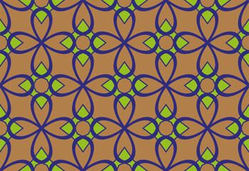 Fototapeta premium Seamless geometric pattern. Color print.