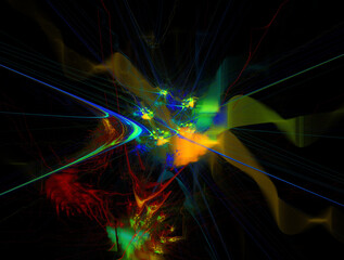 Imaginatory fractal abstract background Image