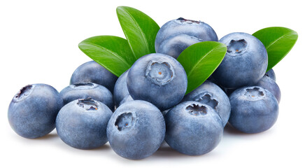 Blueberry isolated on white background