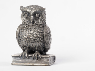 Vintage tin owl figurine - 696951254