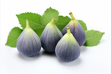 Juicy fig fruit isolated on white background, high resolution image for advertising campaigns