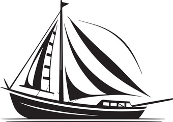 Tranquil Boat logo vector illustration. Tranquil Boat vector Icon and Sign.
