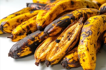 High quality isolated plantain fruit on white background for advertising and marketing purposes