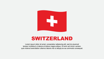 Switzerland Flag Abstract Background Design Template. Switzerland Independence Day Banner Social Media Vector Illustration. Switzerland Background