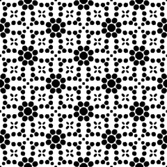 Abstract Shapes. Abstract Background Design. Vector Seamless Black and White Pattern.Simple repeat pattern design.