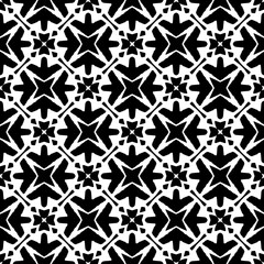 Abstract Shapes. Abstract Background Design. Vector Seamless Black and White Pattern.Simple repeat pattern design.