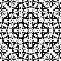 Abstract Shapes. Abstract Background Design. Vector Seamless Black and White Pattern.Simple repeat pattern design.