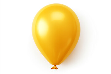 balloon yellow inflatable festival, isolated on white background - obrazy, fototapety, plakaty