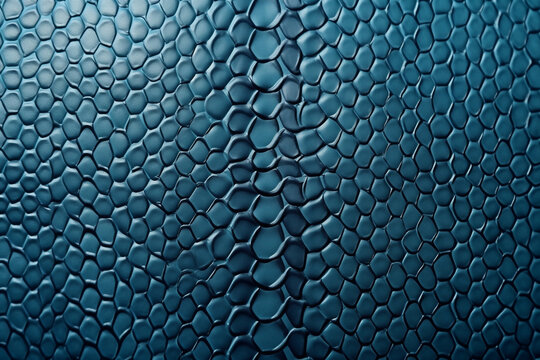 snakeskin blue leather texture of texture, empty background for design