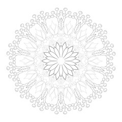 Vector Mandala Coloring Pages & Books