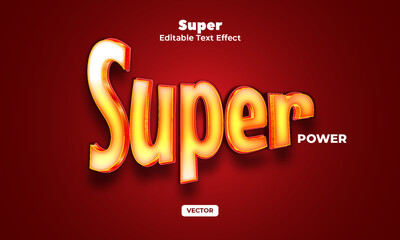 Super editable vector text effect 