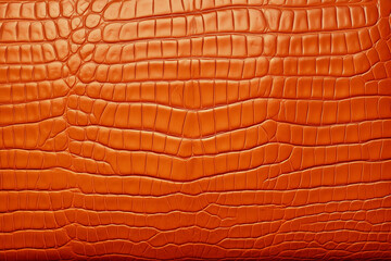 crocodile leather texture of orange texture, empty background for design