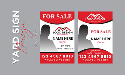 Real Estate Yard Sign, Signage and Lawn Sign Design