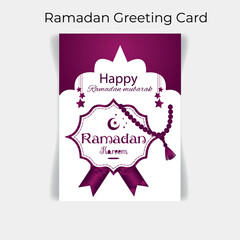 Obraz na płótnie Canvas Vector Ramadan wishing card