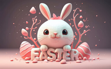 Happy Easter, Easter, Easter Egg, Easter Wallpaper, Easter egg decoration, Easter Egg Wallpaper, Rabbit, Easter Bunny