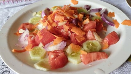 salad with vegetables