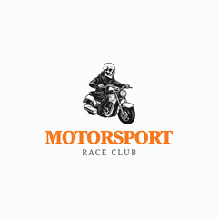 motorsport race club icon logo vector