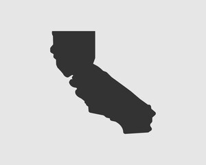 Vector illustration of the state of California, USA
