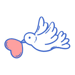 svg 14FEB love doodle element set