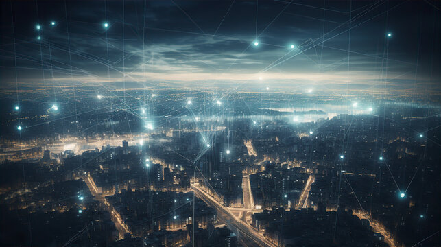 City of Lights: Interconnected World in a Luminous Display