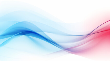 Abstract background with glowing wavy lines in blue and red colors. Digital technology rhythm wave...