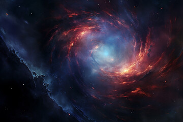 Mesmerizing swirling galaxy in deep space celestial