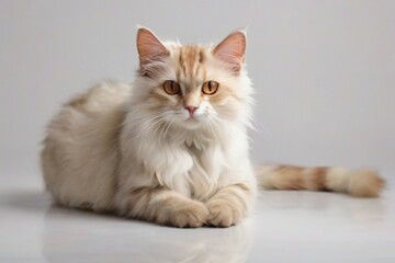 Fototapeta na wymiar cat on a white background
