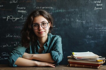 Guiding Light: Close-Up Shot of a College Tutor, Perfect for Advertisements with Space for Engaging Copy