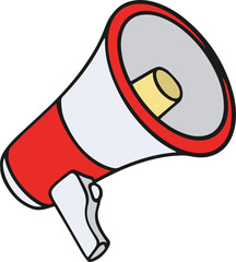 megaphone message illustration