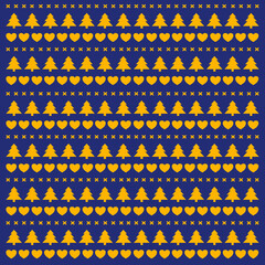 Christmas Folk Ornamental Pattern Texture Background Wallart