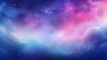 gradient art outer space concept with beautiful representation of the galaxy and far away planets and nebulas, universe illustration