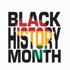 Black history month celebrate. vector illustration design graphic Black history month.African American History Typography vintage black history month.