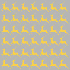 Christmas Reindeers Pattern Texture Background Vector