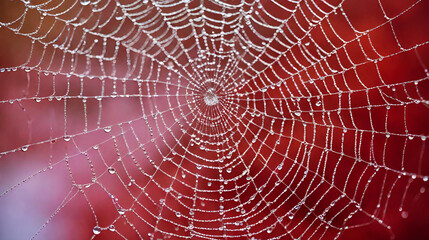 Cobweb an abstract background, Halloween cobweb wallpaper, Spider net with water drops, Spider web on a orange background Halloween backdrop
