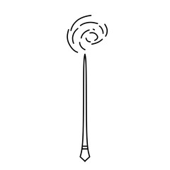Magic wand line icon