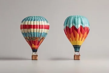 Deurstickers hot air balloon isolated © TikTok