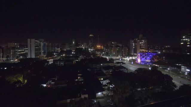 Harare, Zimbabwe at night