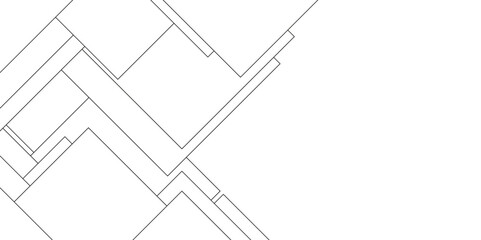 Abstract check mark on paper with lines, business and network connected tech backdrop, Industrial construction design of houses with geometric lines, modern geometric background with connected lines.