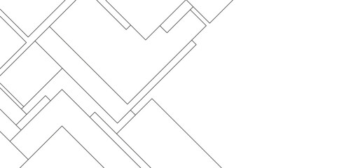 Abstract check mark on paper with lines, business and network connected tech backdrop, Industrial construction design of houses with geometric lines, modern geometric background with connected lines.