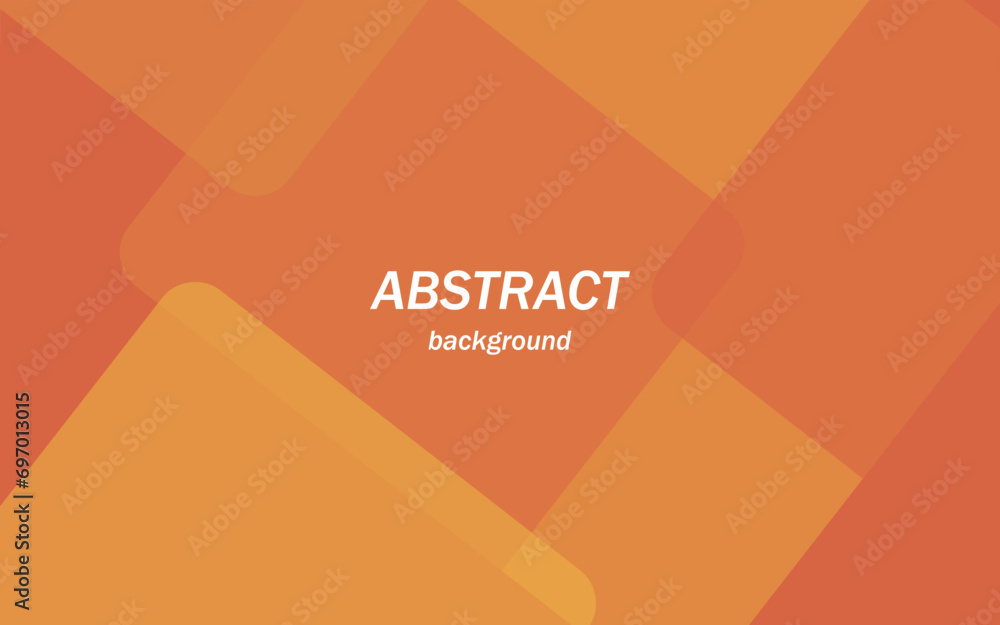 Poster abstract red and orange background of random squares of different sizes and transparency. conceptual