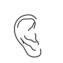 Vector Ear Line Icon 