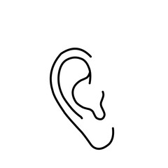 Vector Ear Line Icon 